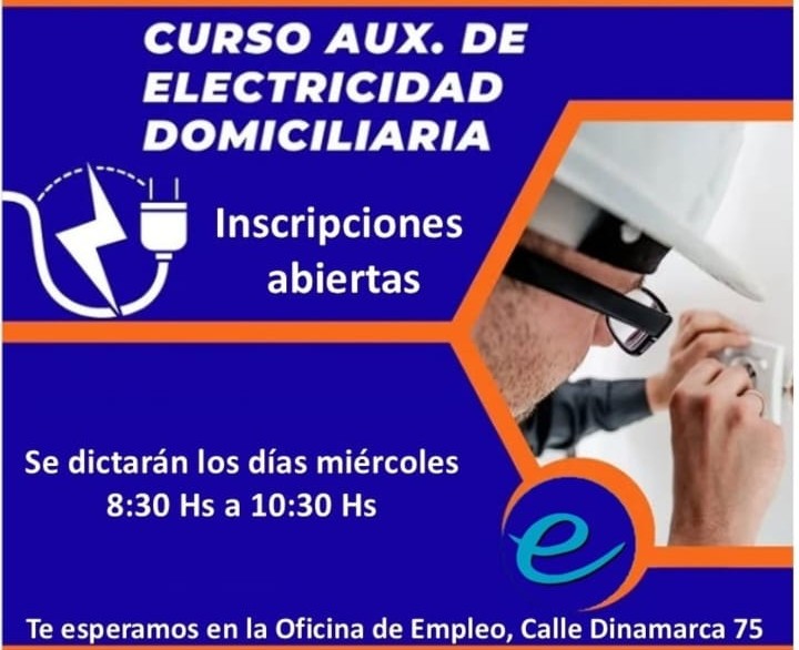 Dictan Curso de Auxiliar de Electricidad Domiciliaria en la Oficina de Empleo  2